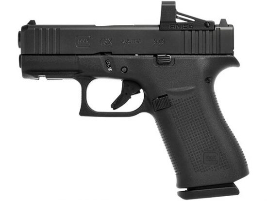 Glock 43X Black MOS with Shield Optic